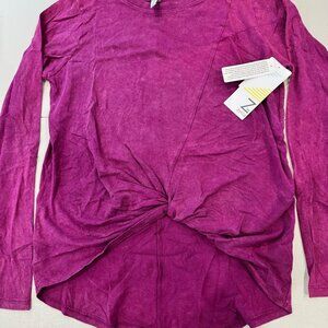 NWT Zella Purple Long Sleeve Tee - Girls XL (14/16)